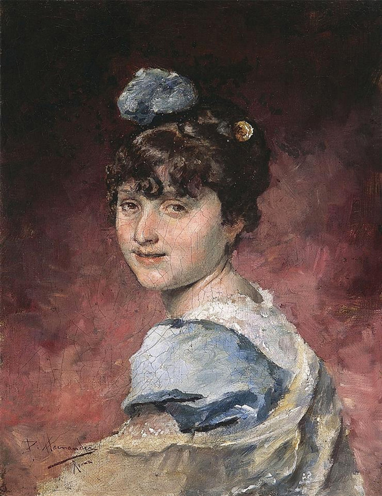 girl with blue tie